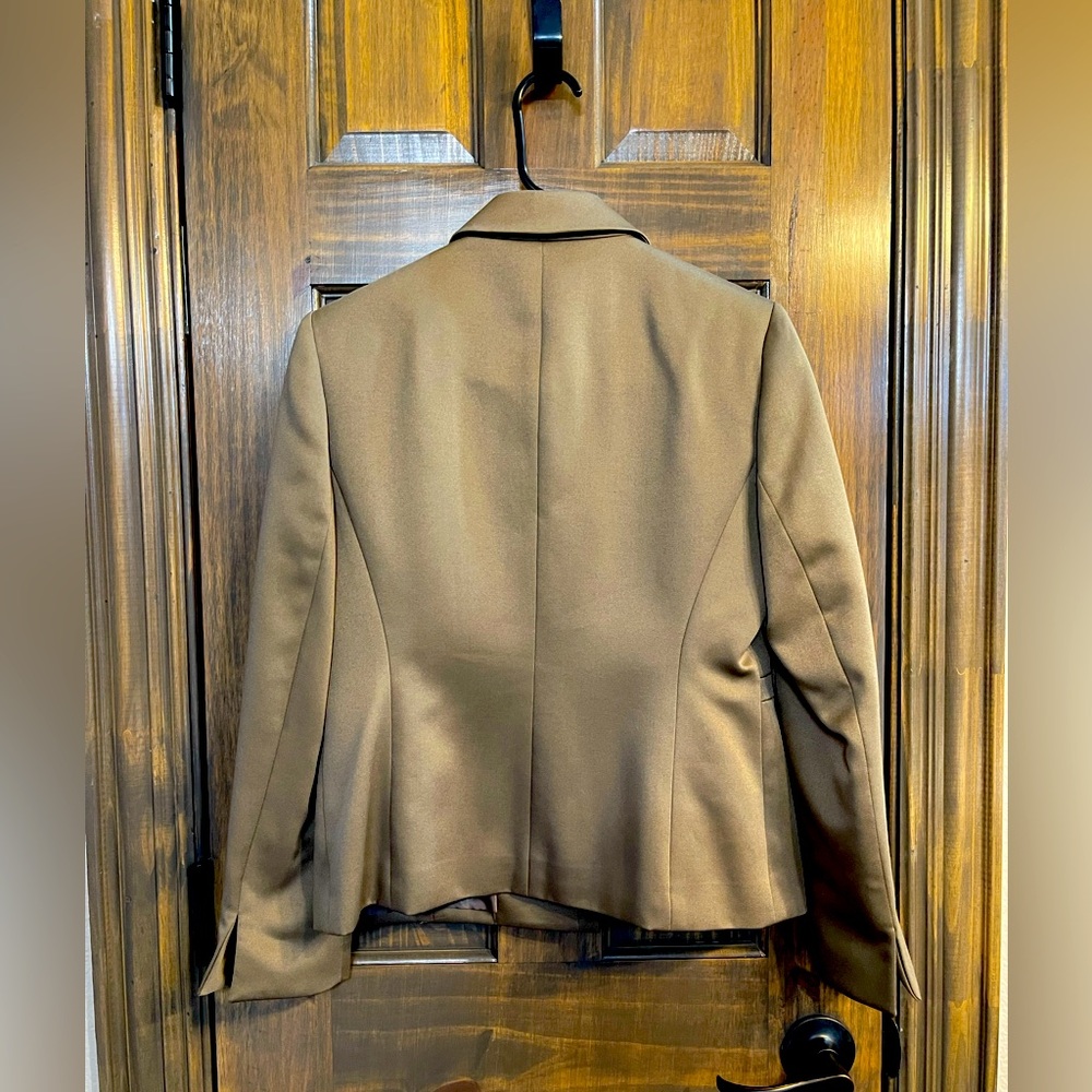 Kasper Womens Tan Single Breasted Blazer 3 Piece Suit Sz 4P - Picture 2 of 10